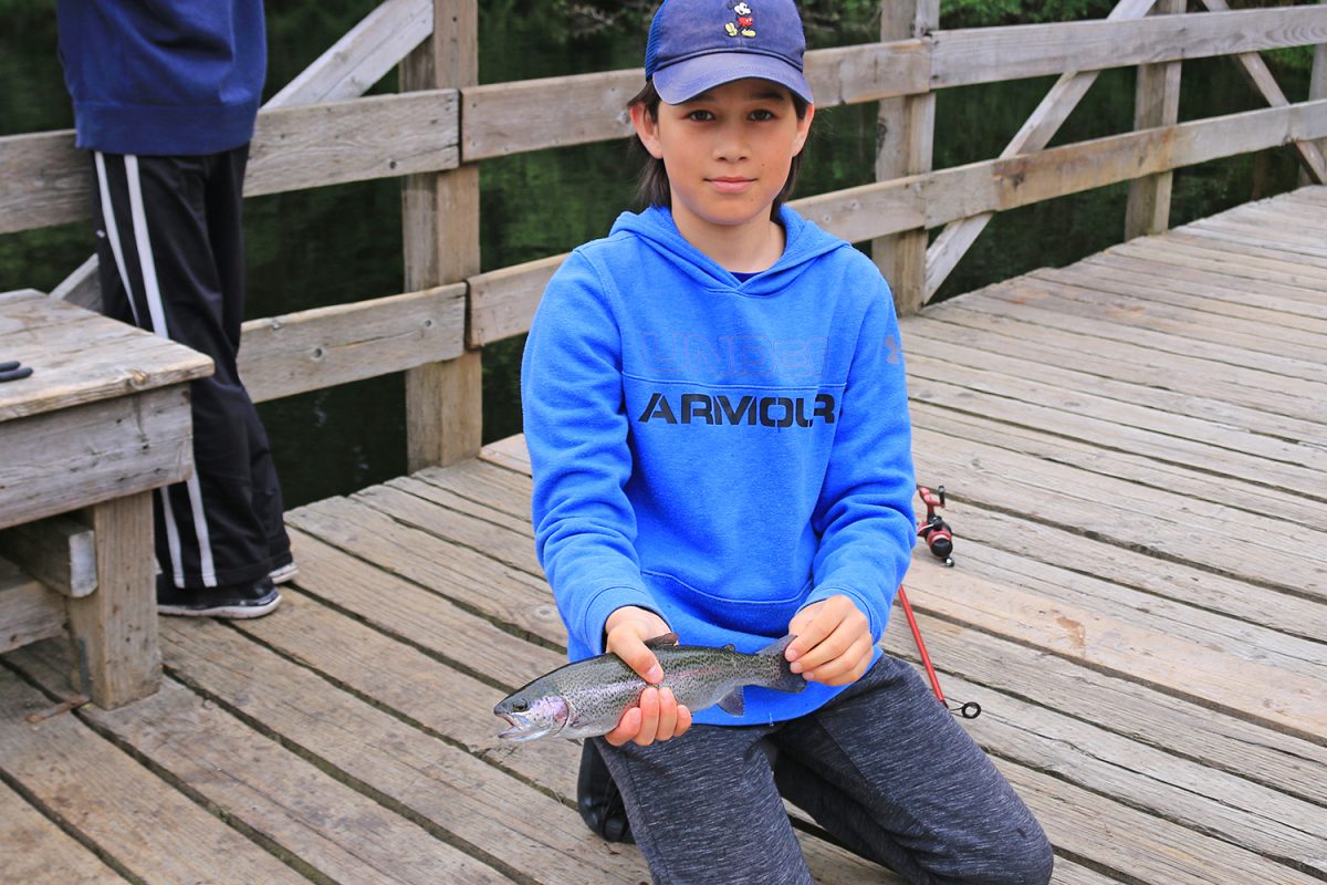 Fishing at Rice Lake, North Vancouver