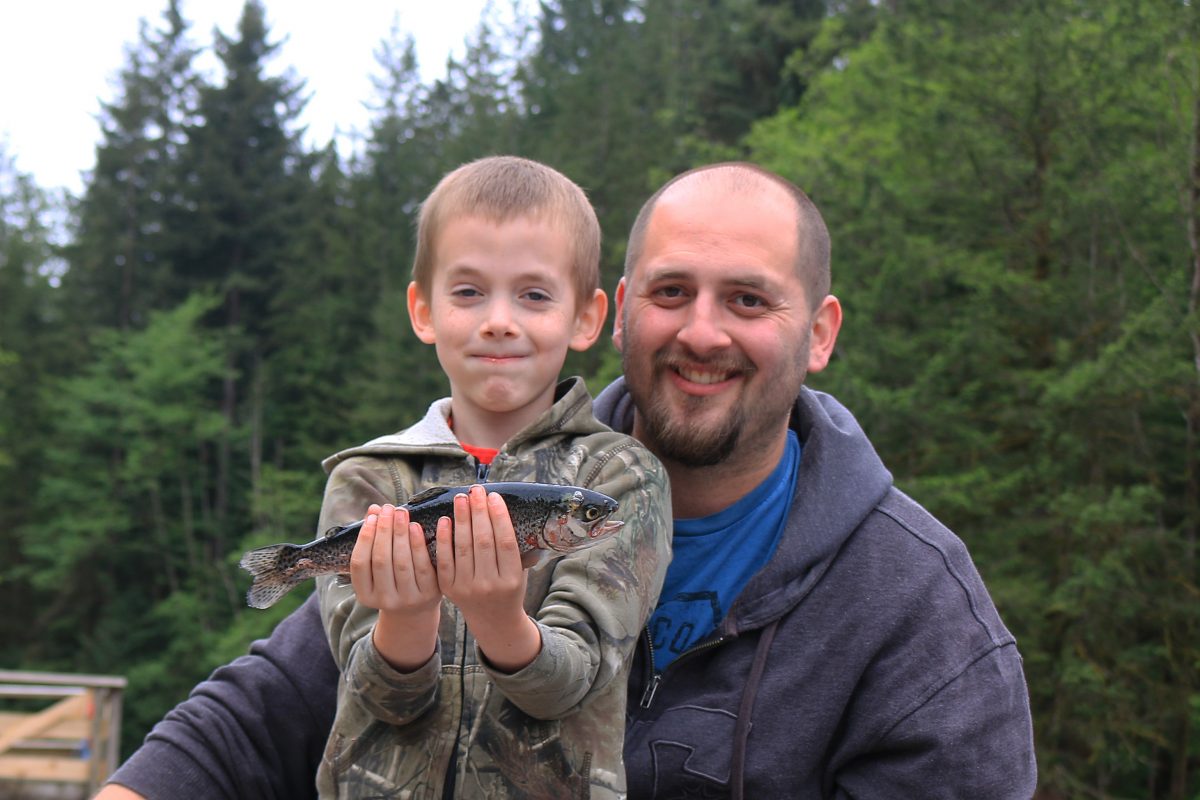 Fishing at Rice Lake, North Vancouver